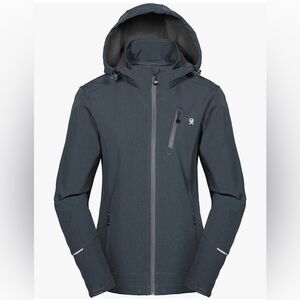 Little Donkey Andy Women's Softshell Jacket with Removable Hood, Fleece Lined S